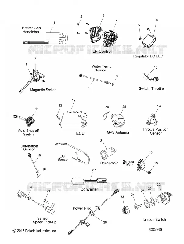 ELECTRICITE, SWITCHES, SENSORS AND COMPONENTS