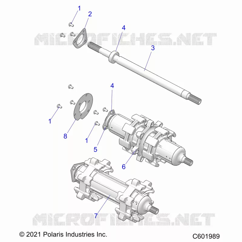DRIVE TRAIN, JACKSHAFT AND ARBRE DE TRANSMISSION