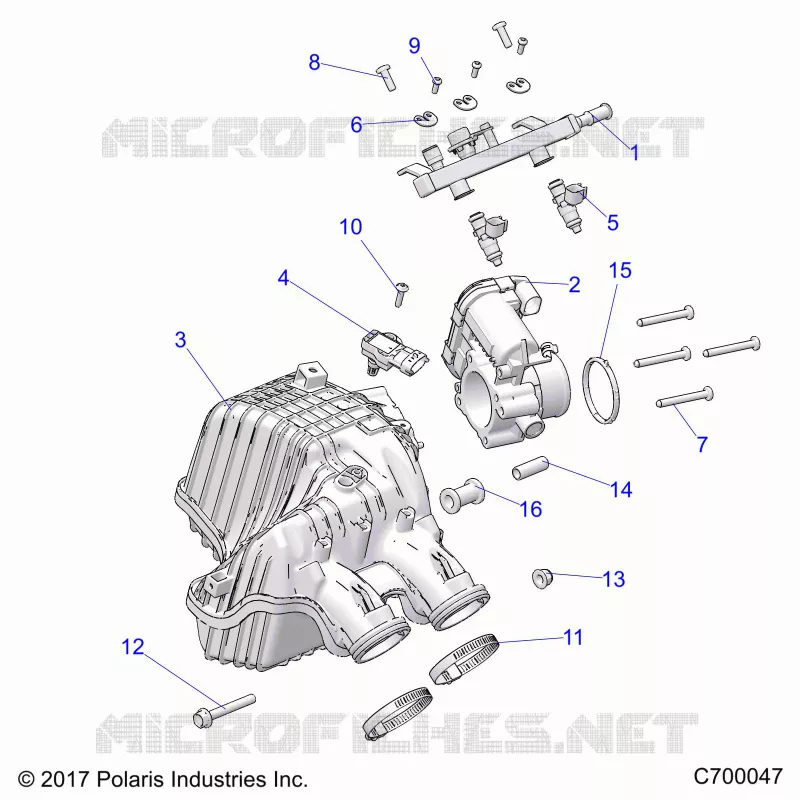 ENGINE, PRISE D'AIR MANIFOLD