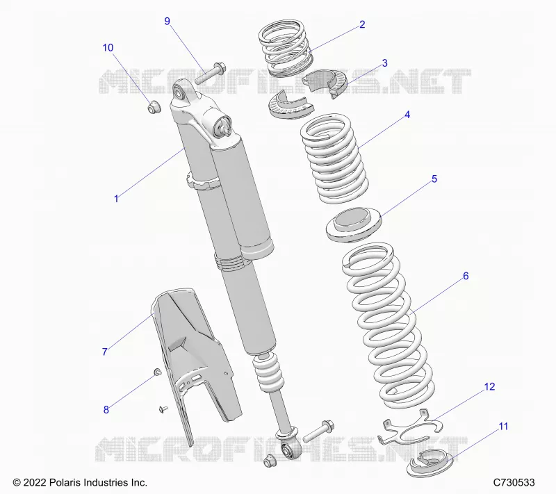 SUSPENSION, REAR SUPPORT AMORTISSEUR , STANDARD/PREMIUM