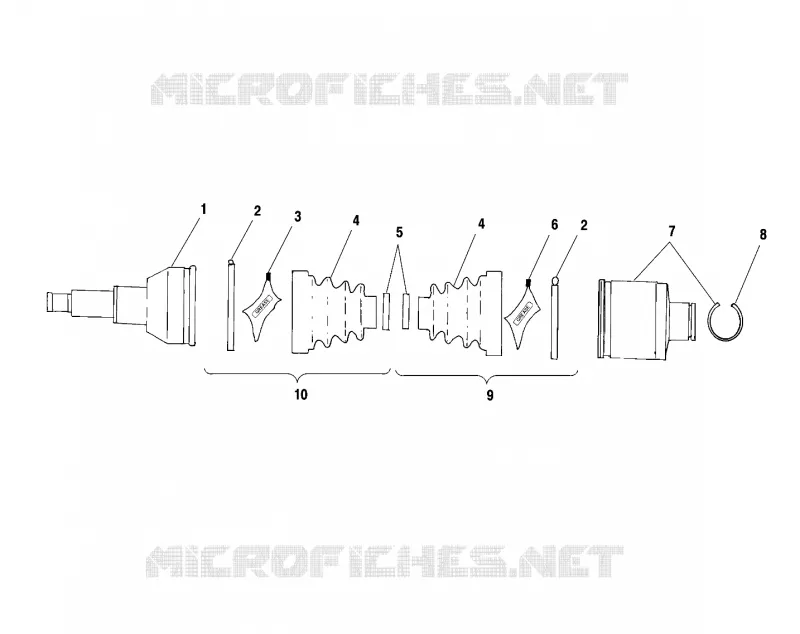 ARBRE DE TRANSMISSION ARRIERE