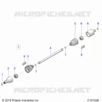 SYSTÃˆME DE TRANSMISSION, DRIVE SHAFT, FRONT