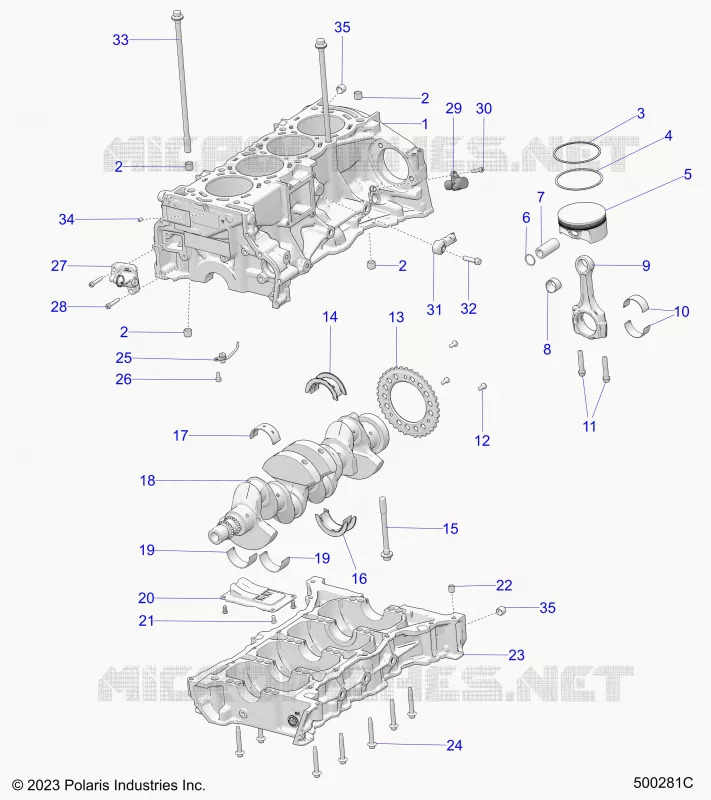 CYLINDRE BLOCK AND RELATED