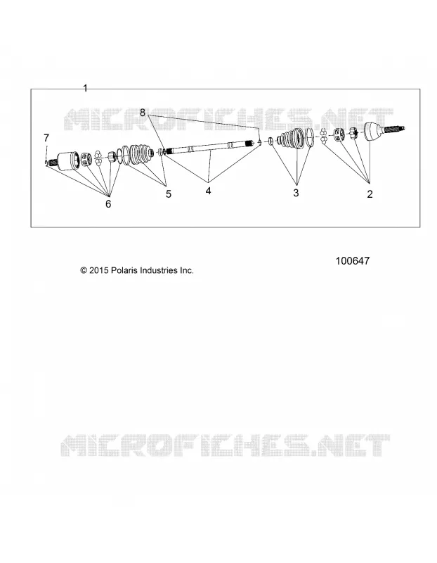 SYSTEME DE TRANSMISSION, FRONT HALF SHAFT