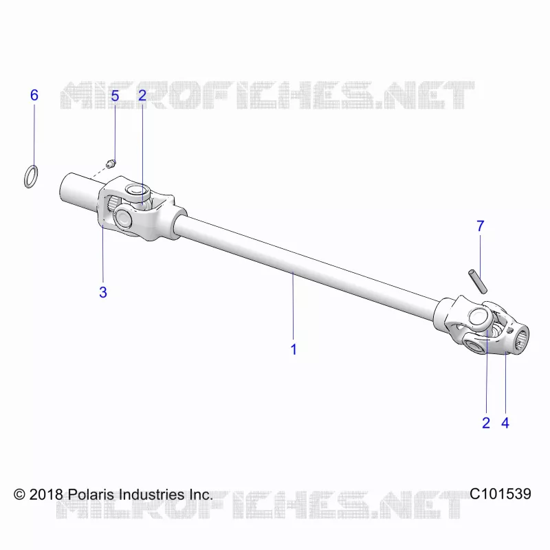 SYSTÃˆME DE TRANSMISSION, FRONT PROP SHAFT