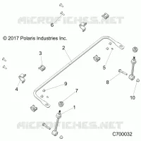 SUSPENSION, FRONT BARRE STABILISATRICE