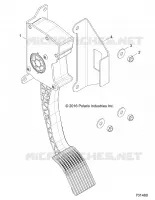 ENGINE, PEDALE D'ACCELERATEUR