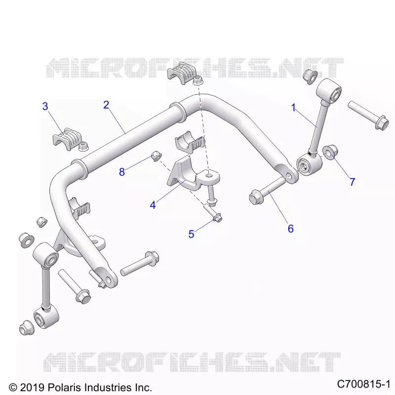SUSPENSION, FRONT BARRE STABILISATRICE- G21GXJ99AJ/AZ/BJ/BZ (C701011-2)