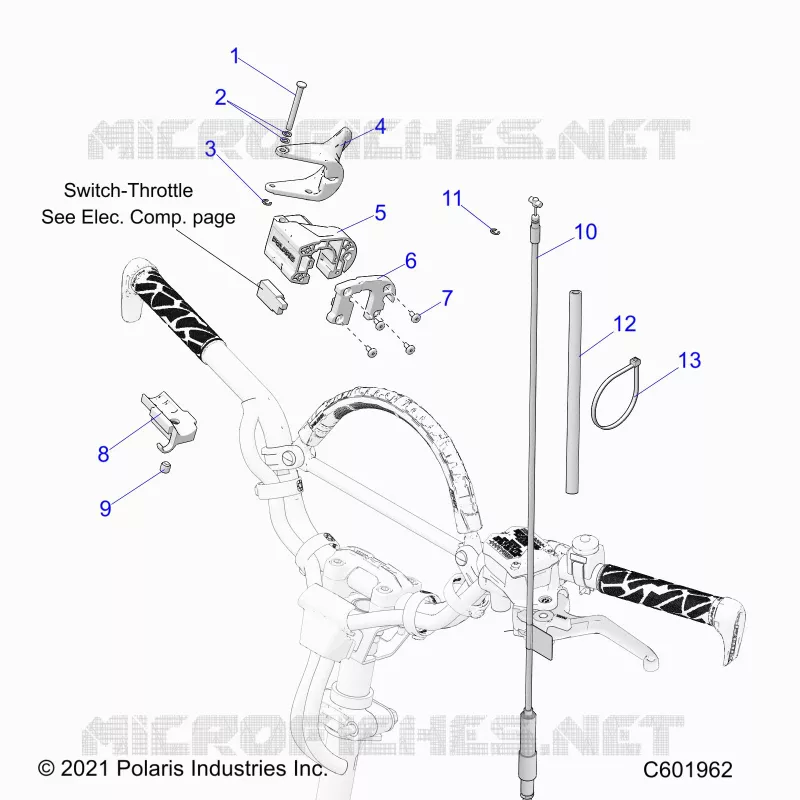 MOTEUR, THROTTLE CONTROL ASM.