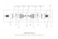 DRIVE TRAIN, DRIVE ARBRE DE TRANSMISSION ARRIERE