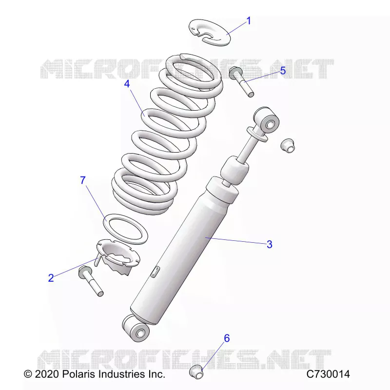 SUSPENSION, AMORTISSEUR AVANT MOUNTING