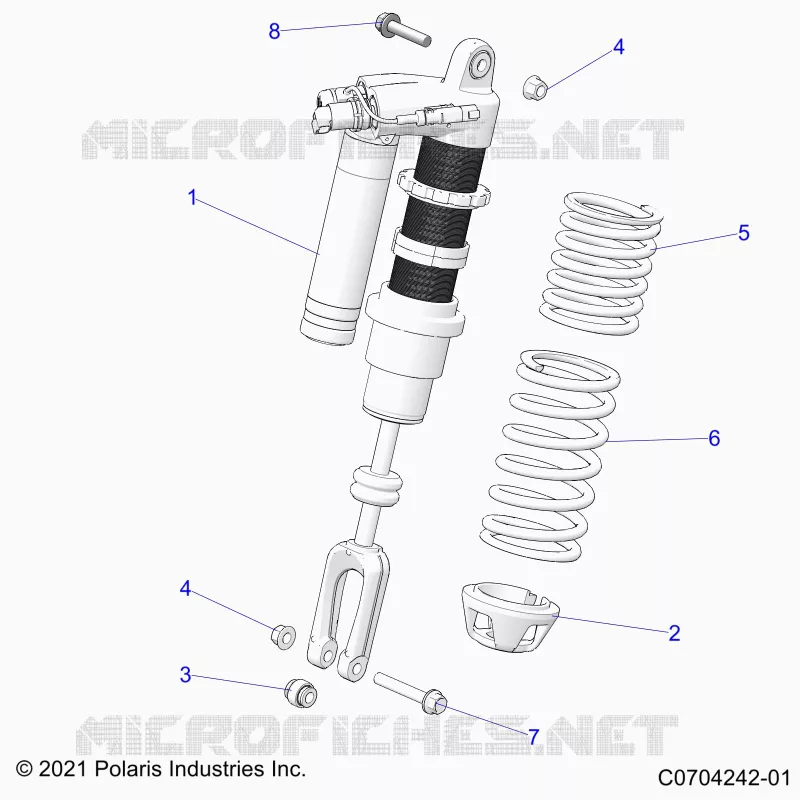 SUSPENSION, AMORTISSEUR AVANT MOUNTING