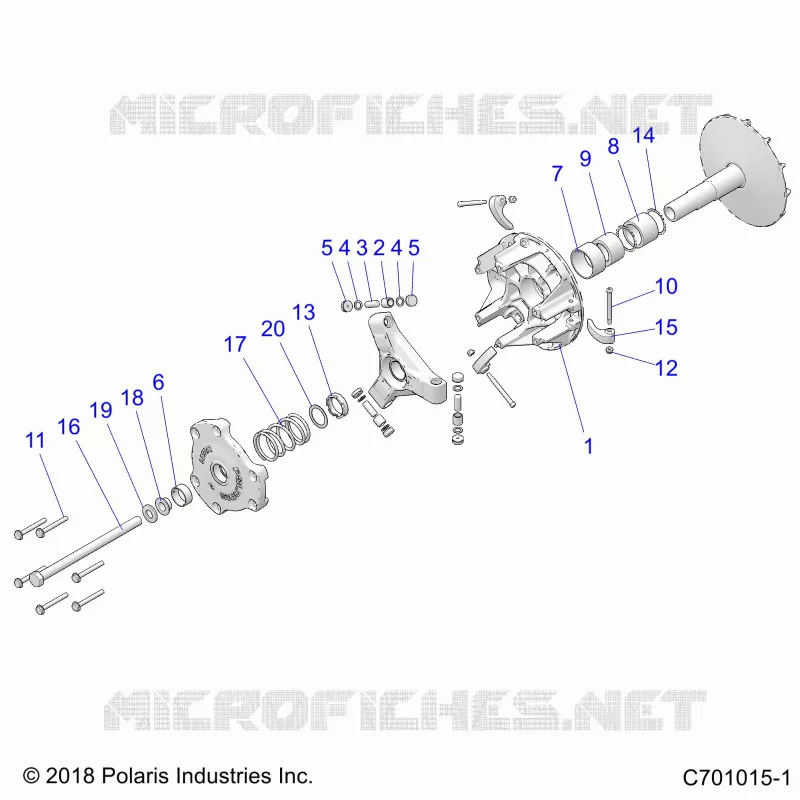 SYSTÃˆME DE TRANSMISSION, PRIMARY CLUTCH