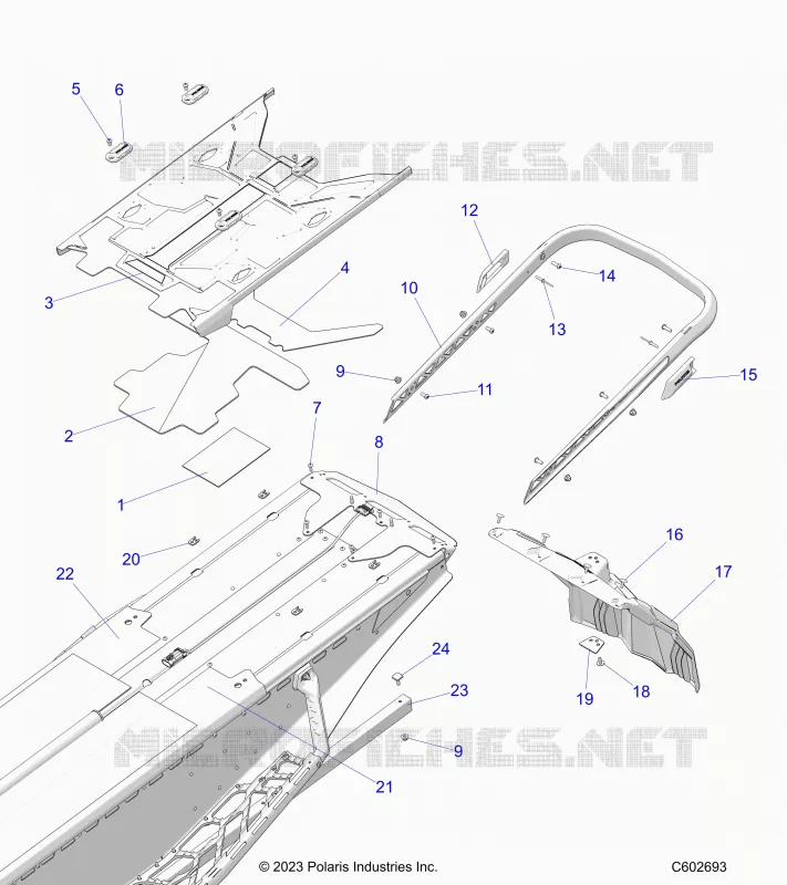 PARE CHOCS, REAR, CLOSEOFF, TUNNEL COVER