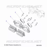 ENGINE, REED VALVE AND CORPS DE PAPILON ADAPTOR -S23TLC8RS/8RE (C601635)