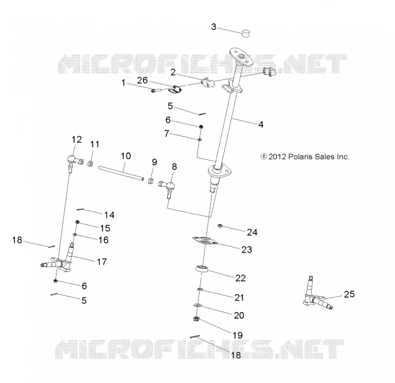 STEERING, COLONNE DE DIRECTION AND TIE ROD ASM.
