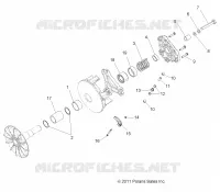 SYSTEME DE TRANSMISSION, PRIMARY CLUTCH