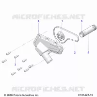 MOTEUR, WATERPUMP IMPELLER AND COVER